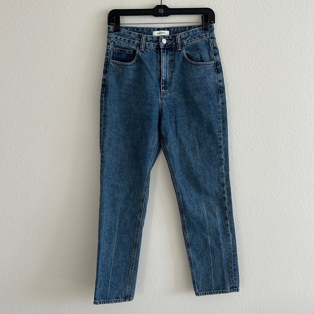 Amomento Blue Regular High Rise Jeans - Picture 2 of 10